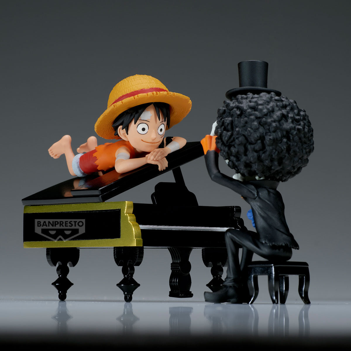 ONE PIECE - Luffy & Brook - Figure WCF Log Stories 8cm