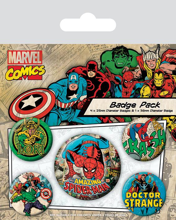 MARVEL - Spider-Man - Pack 5 badges