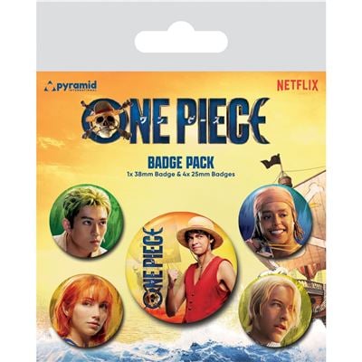 ONE PIECE NETFLIX – Die Strohhüte – Packung mit 5 Abzeichen