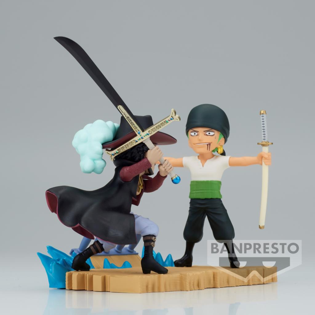 ONE PIECE - Zoro VS Mihawk - Figure WCF Log Stories 7cm