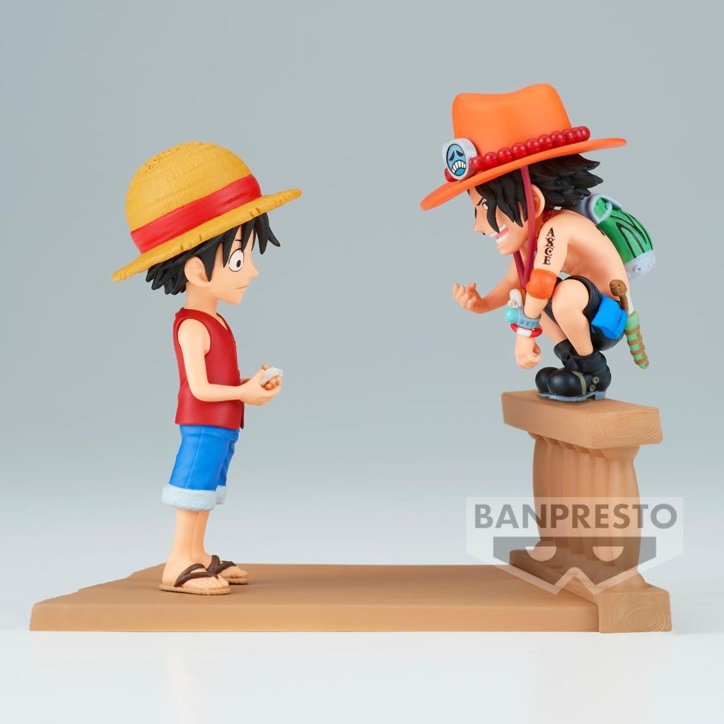 ONE PIECE - Luffy & Ace - Figure WCF Log Stories 8cm