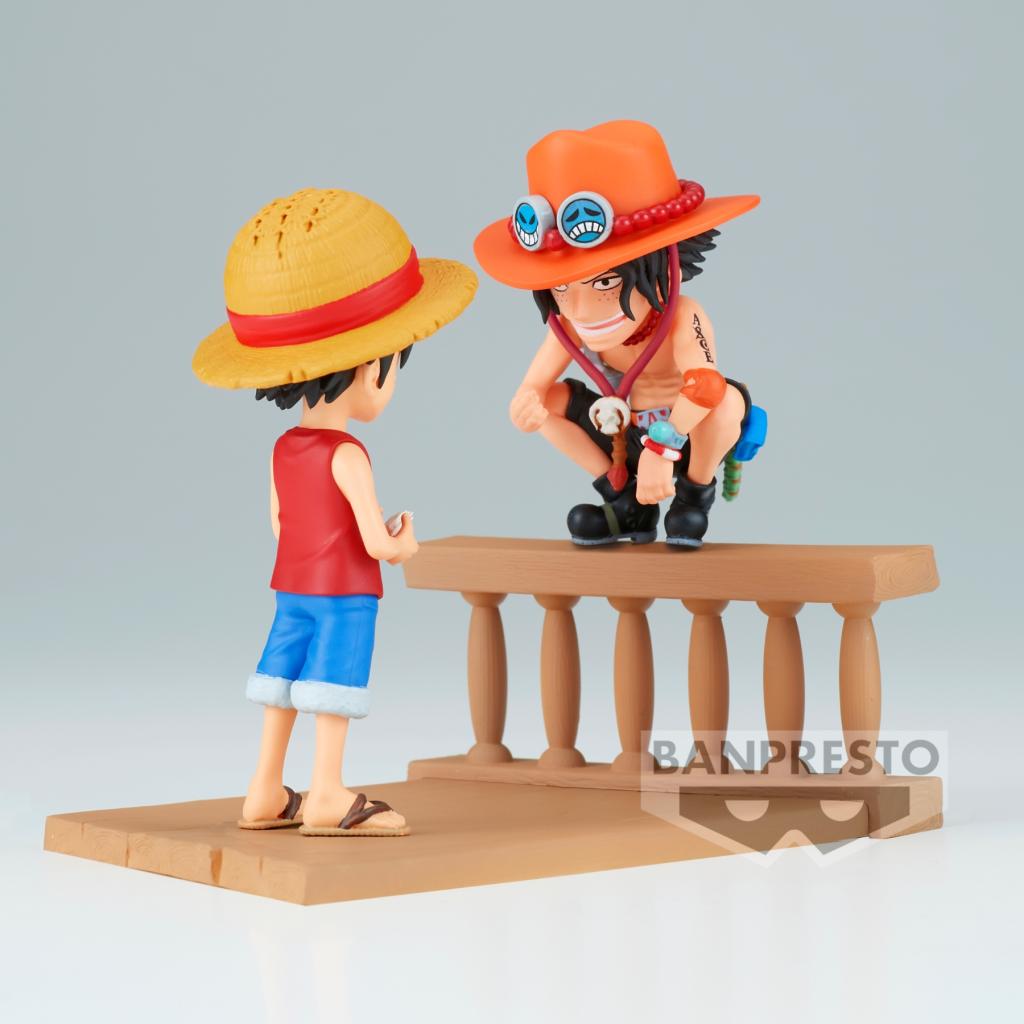 ONE PIECE - Luffy & Ace - Figure WCF Log Stories 8cm