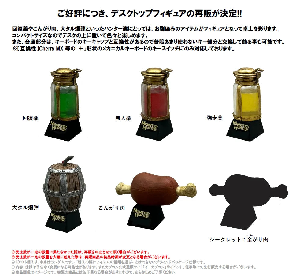 MONSTER HUNTER - Item Mascot - Desktop Figure (6pcs) - 3.5-5cm
