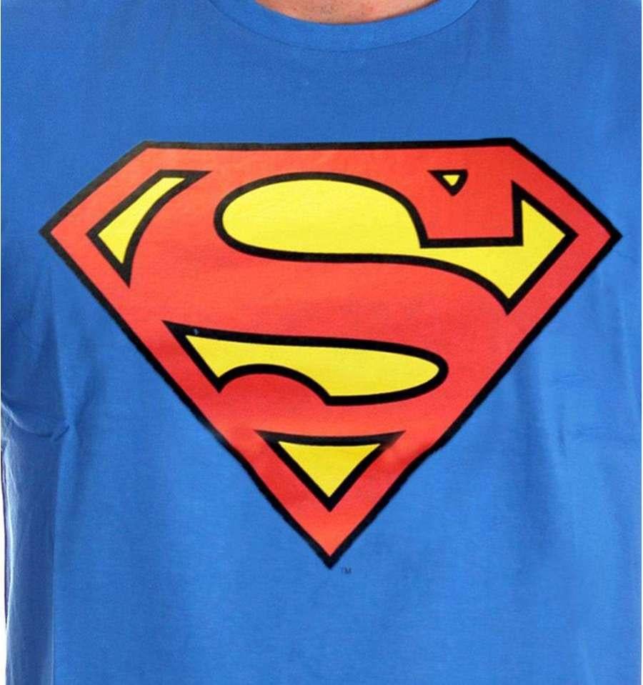 SUPERMAN - T-Shirt Blue Classic Logo (M)