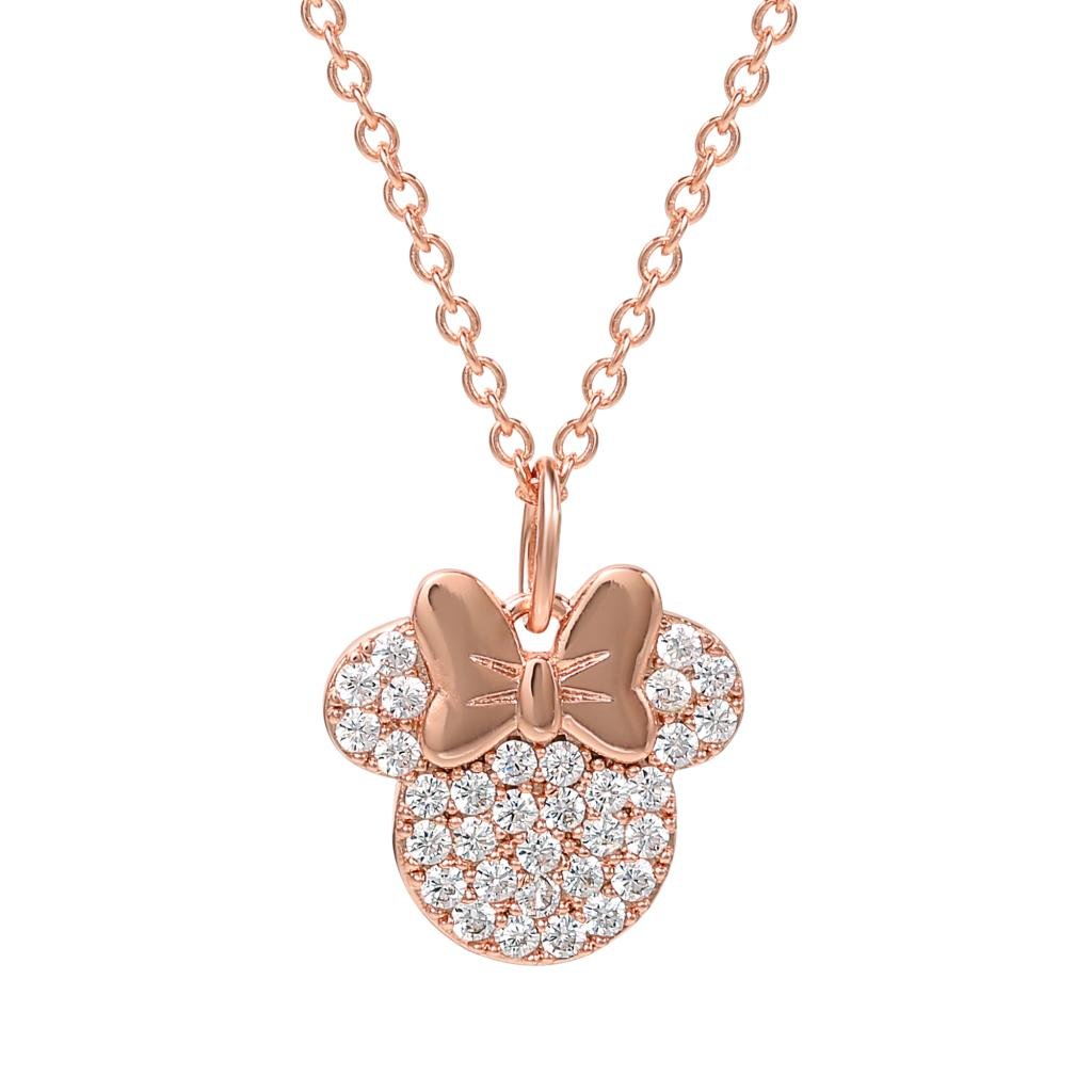 MINNIE - Rose Gold - Necklace in Silver Brass Plated