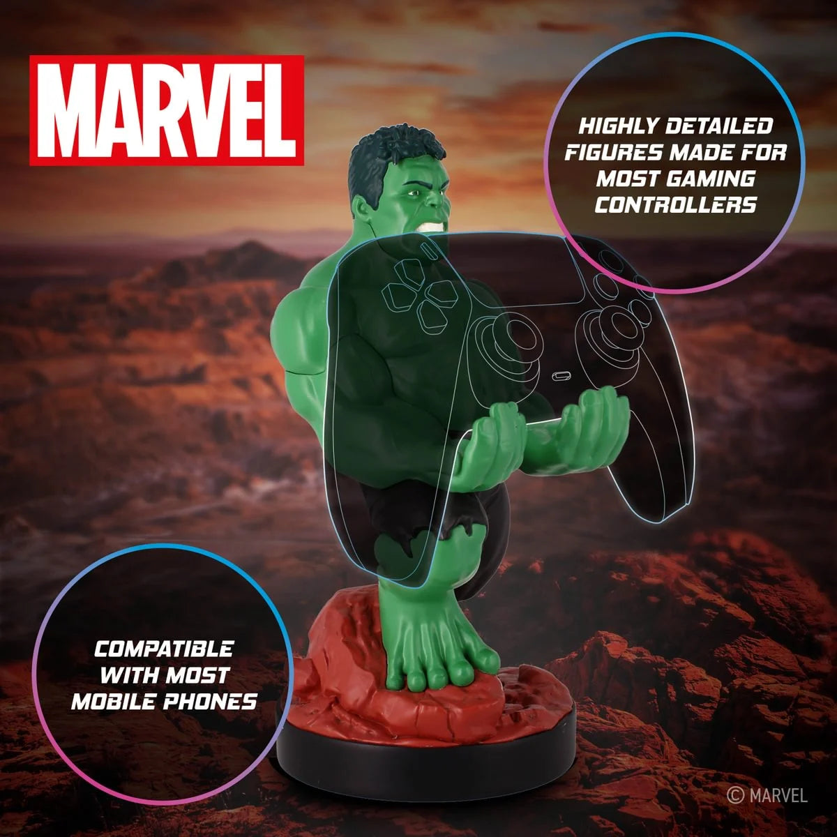 MARVEL - Hulk - Controller & Phone Support - 20cm