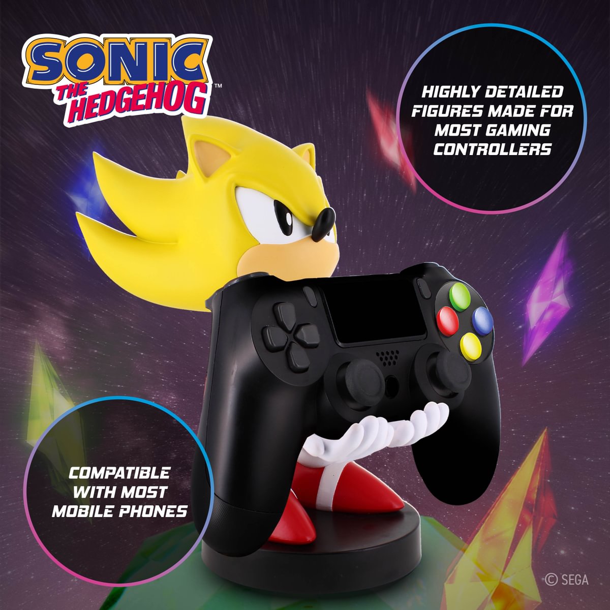 SONIC - Super Sonic - Controller & Phone Support - 20cm