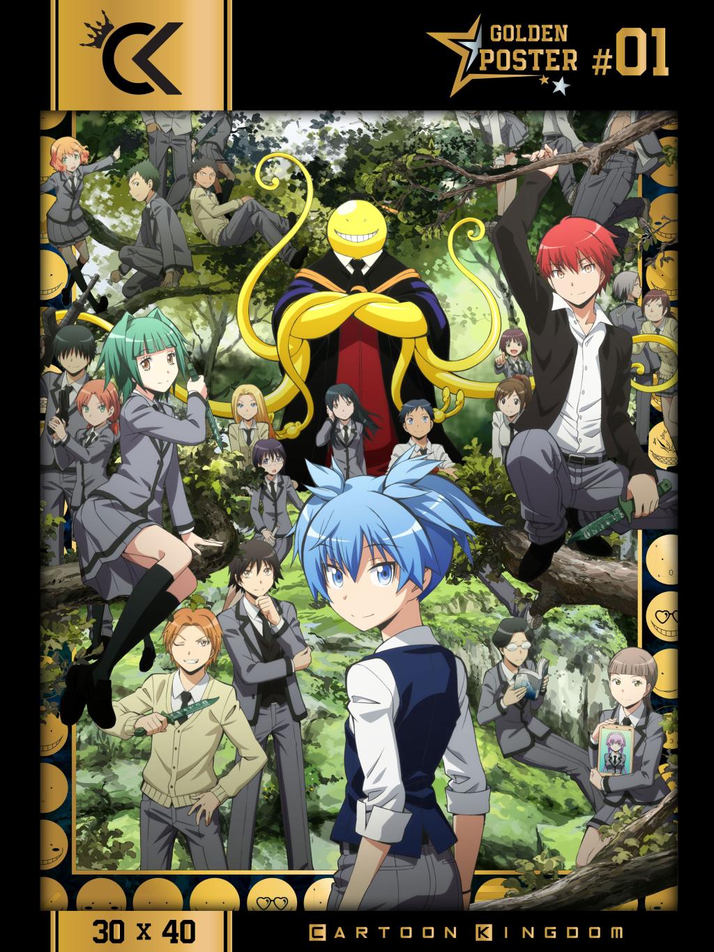 ASSASSINATION CLASSROOM - Golden Poster 30x40cm