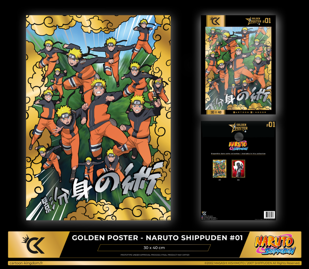 NARUTO SHIPPUDEN - Naruto - Golden Poster 30x40cm