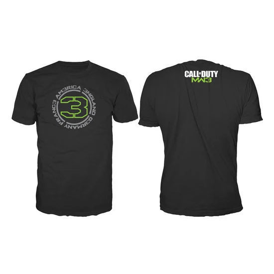 CALL OF DUTY MW3 - T-Shirt Schwarz - LÄNDER 3 (XXL)