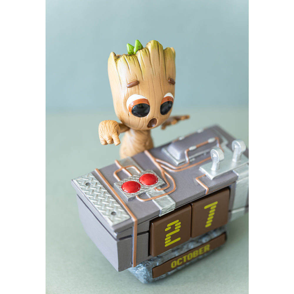 GROOT - Ewiger 3D-Kalender aus Kunstharz