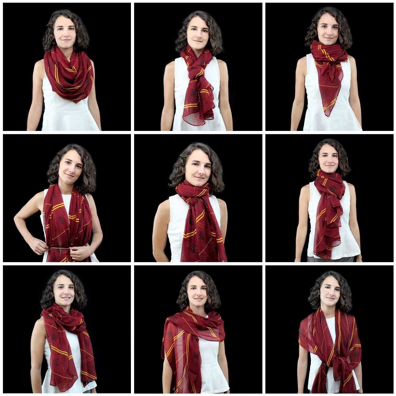 HARRY POTTER - Scarf Light Weight Voile Gryffindor