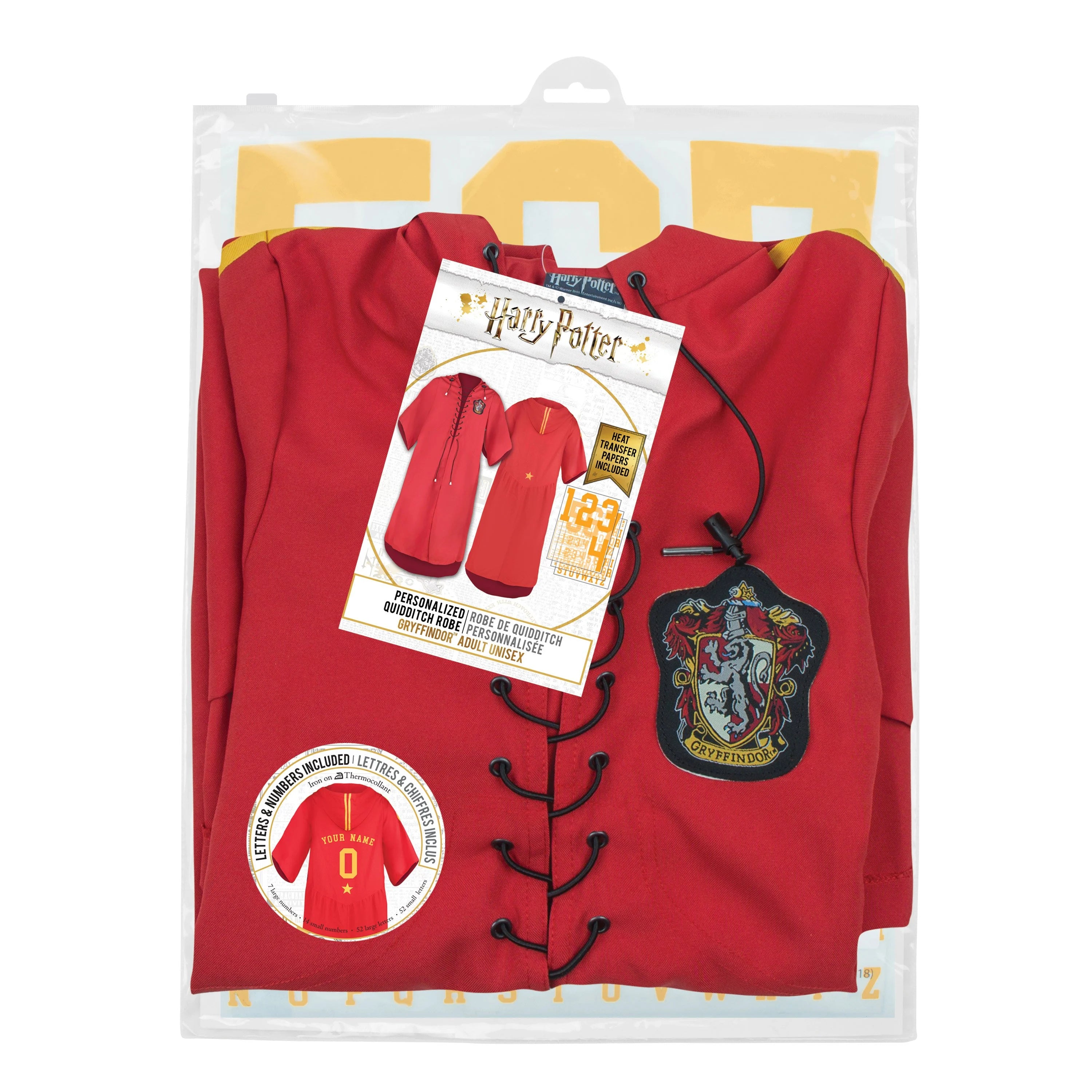 HARRY POTTER - Personalised Gryffindor Quidditch Robe (S)