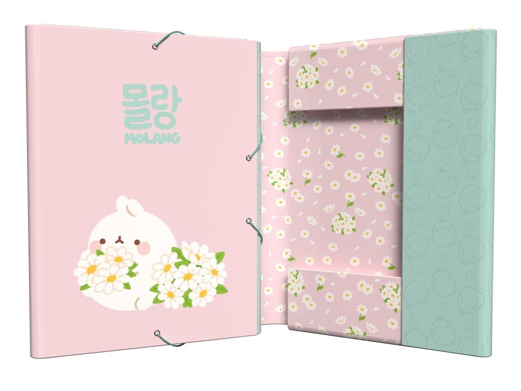 MOLANG - Blossom - A4 Premium Binder with Flaps & Elastic Band