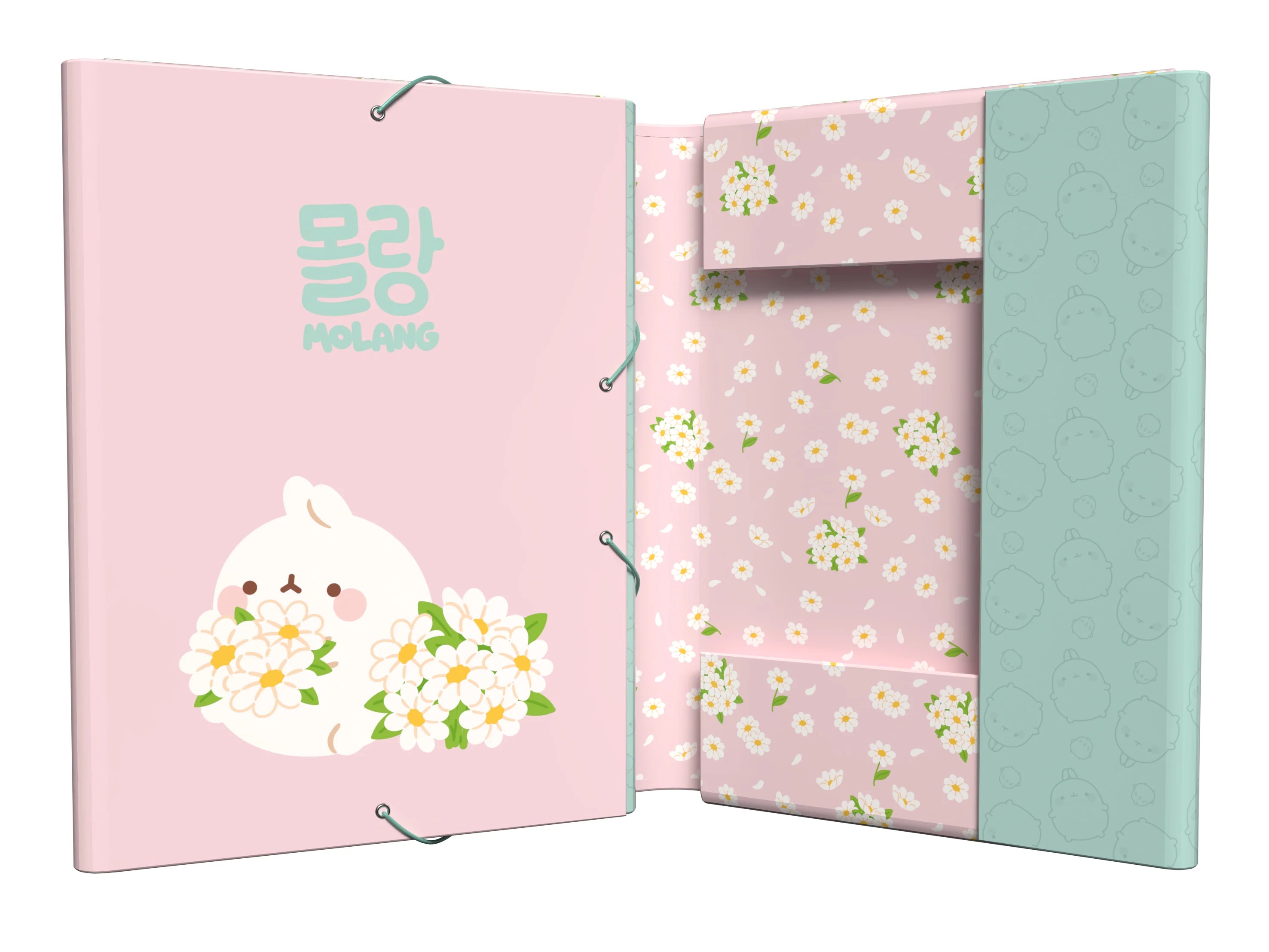 MOLANG - Blossom - A4 Premium Binder with Flaps & Elastic Band