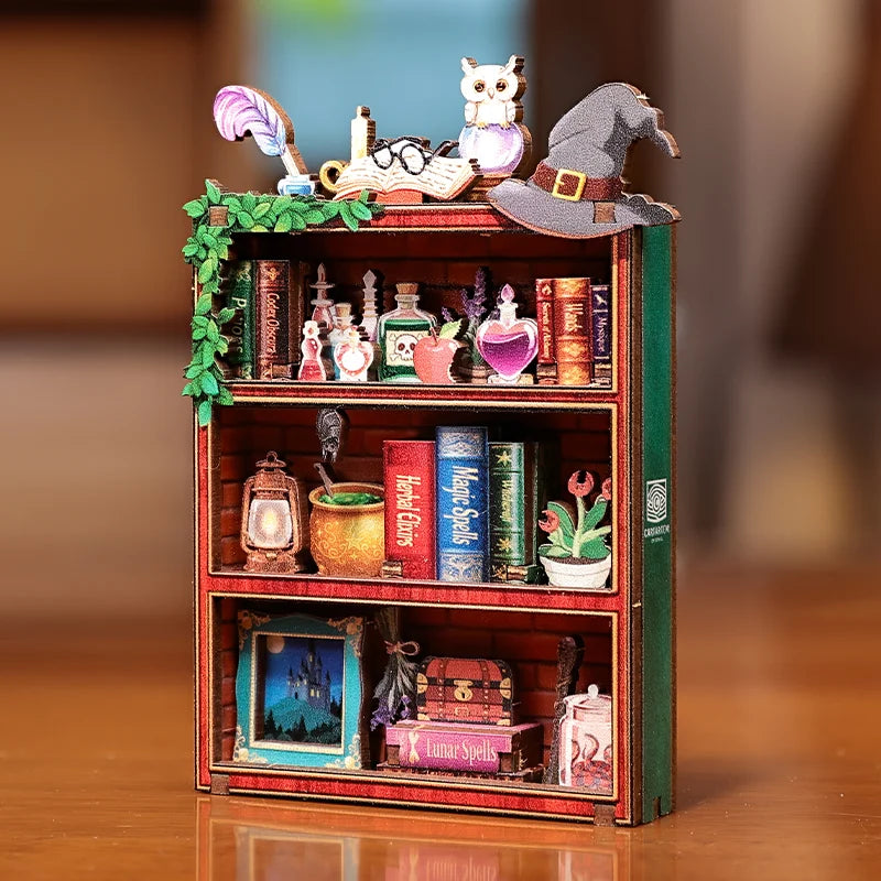 MINI BOOK NOOK KIT - DIY- Magic Bookshelf - With Magnets