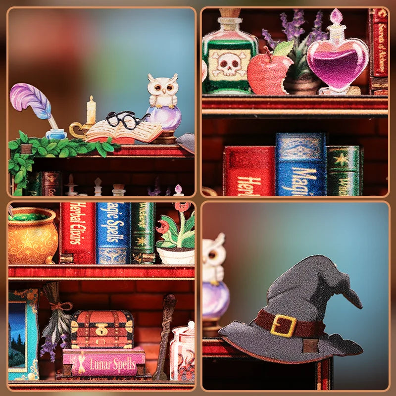 Magic Book Stand MINI BOOK NOOK KIT - DIY- Magic Bookshelf - With Magnets