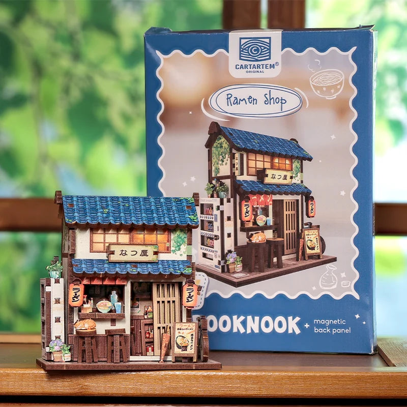 MINI BOOK NOOK KIT - DIY- Ramen Shop - With Magnets