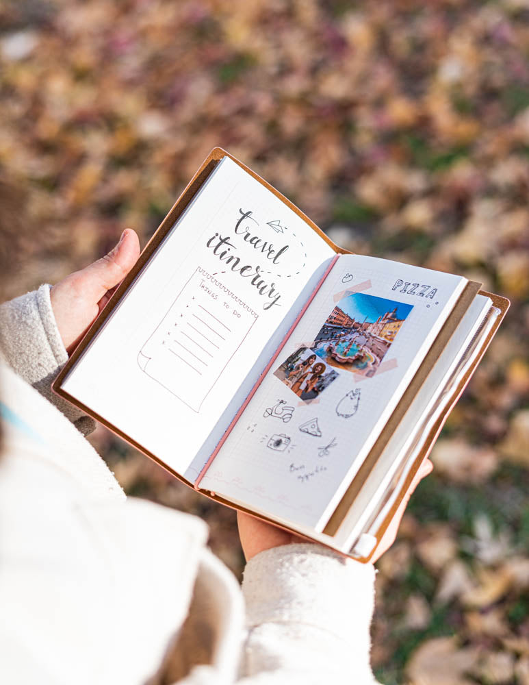 PUSHEN - Notizbuch + Trennblätter - Größe A5