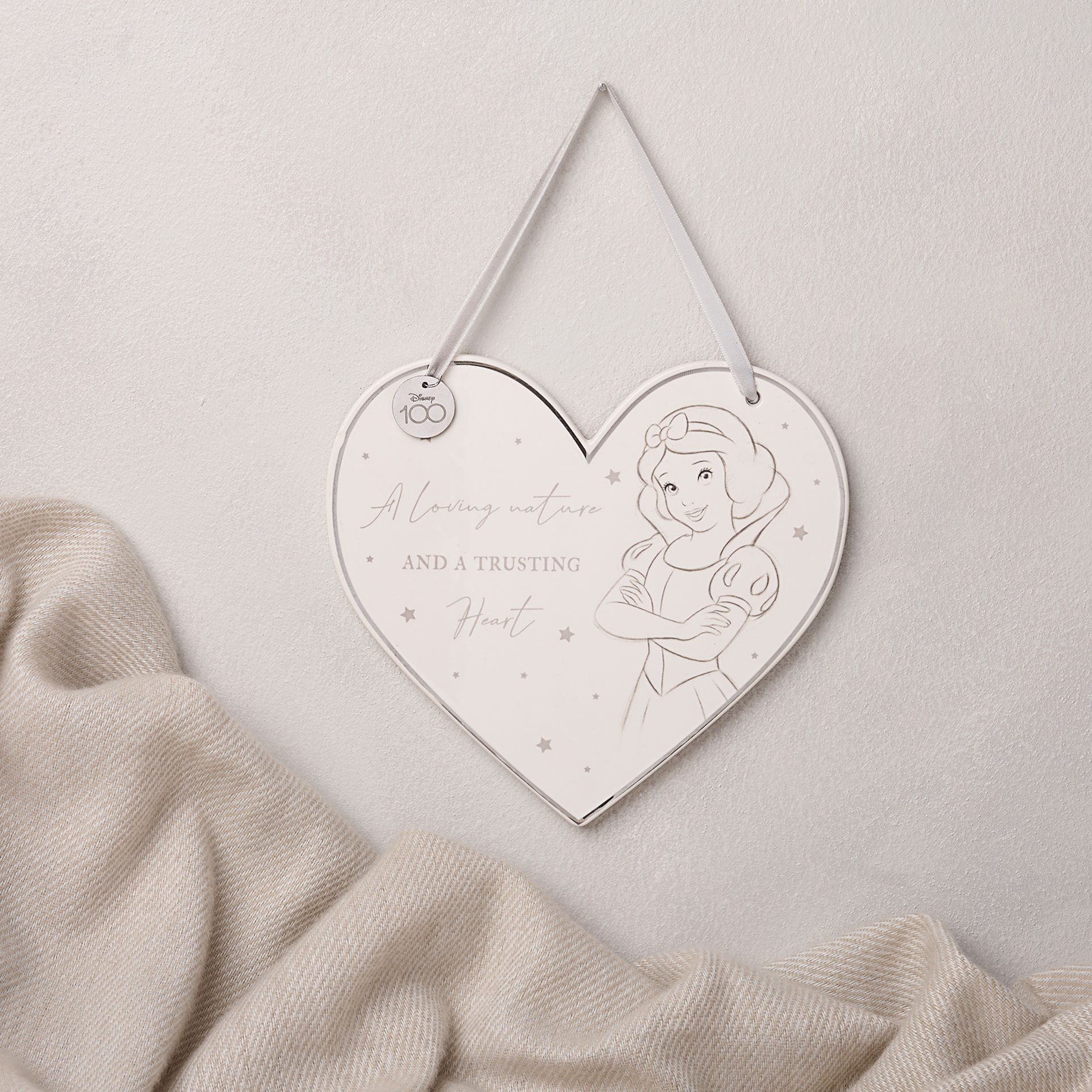 DISNEY - Schneewittchen - Deko-Plakette aus Keramik