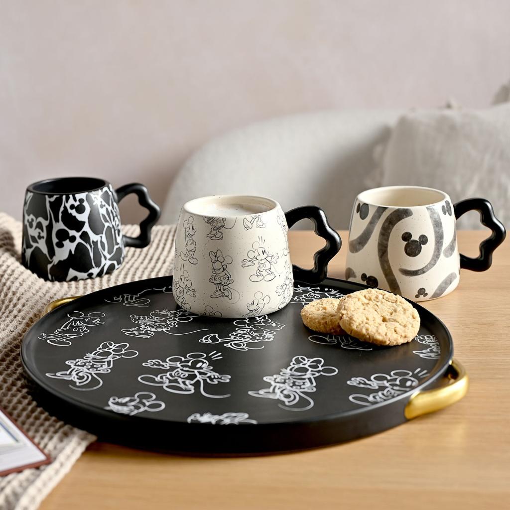 MICKEY & MINNIE - Shapes - Black&White - Tray with Handles