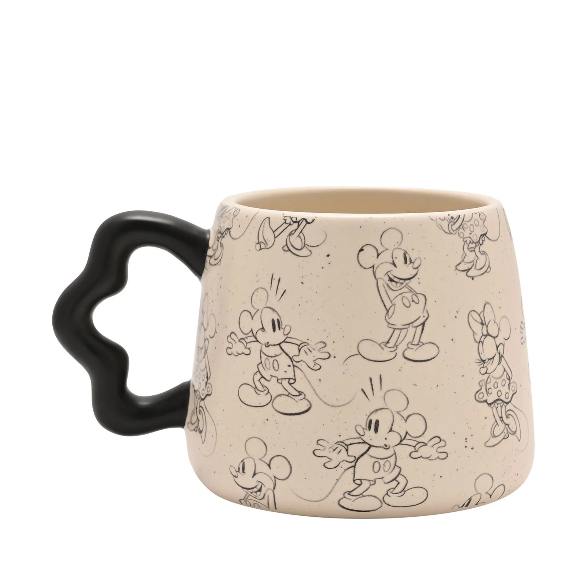 MICKEY & MINNIE - Shapes - Black&White - 3D Mug