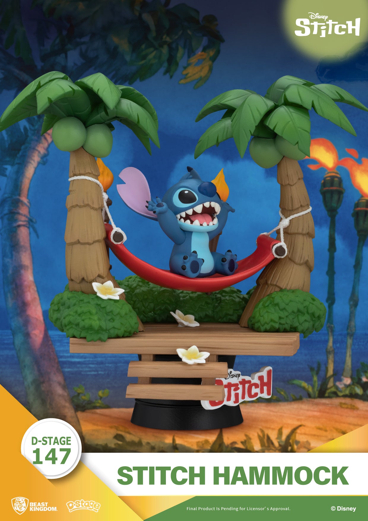 LILO & STITCH - Stitch "Hammock" - Diorama D-Stage 14cm