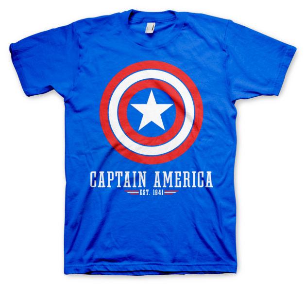 CAPTAIN AMERICA - Blue - T-Shirt (XXL)