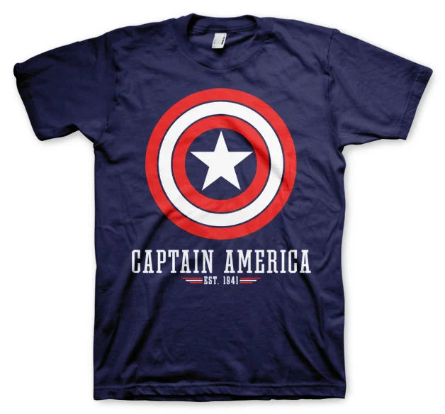 CAPTAIN AMERICA - Marineblau - T-Shirt (S)