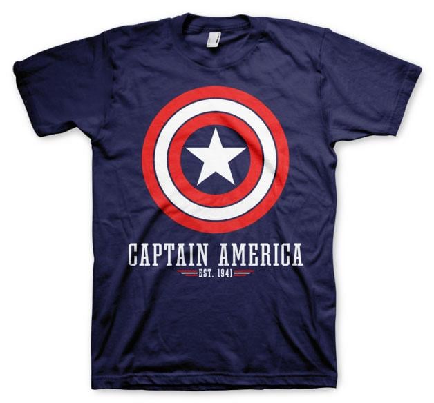 CAPTAIN AMERICA - Navy - T-Shirt (M)