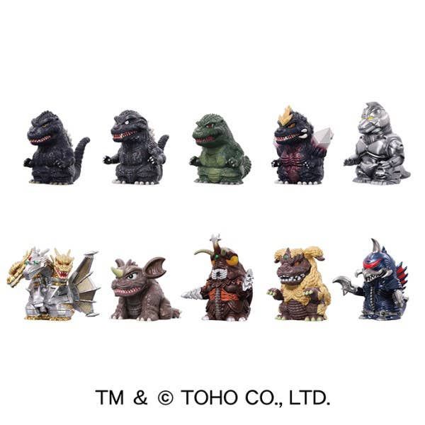 GODZILLA - Soft Vinyl Puppet Mascot 3 BLIND BOX (10pcs) - 4.5-5cm