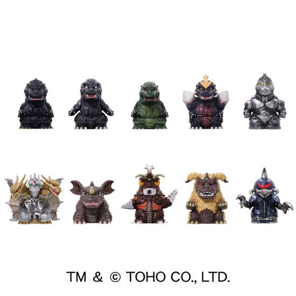 GODZILLA - Soft Vinyl Puppet Mascot 3 BLIND BOX (10pcs) - 4.5-5cm