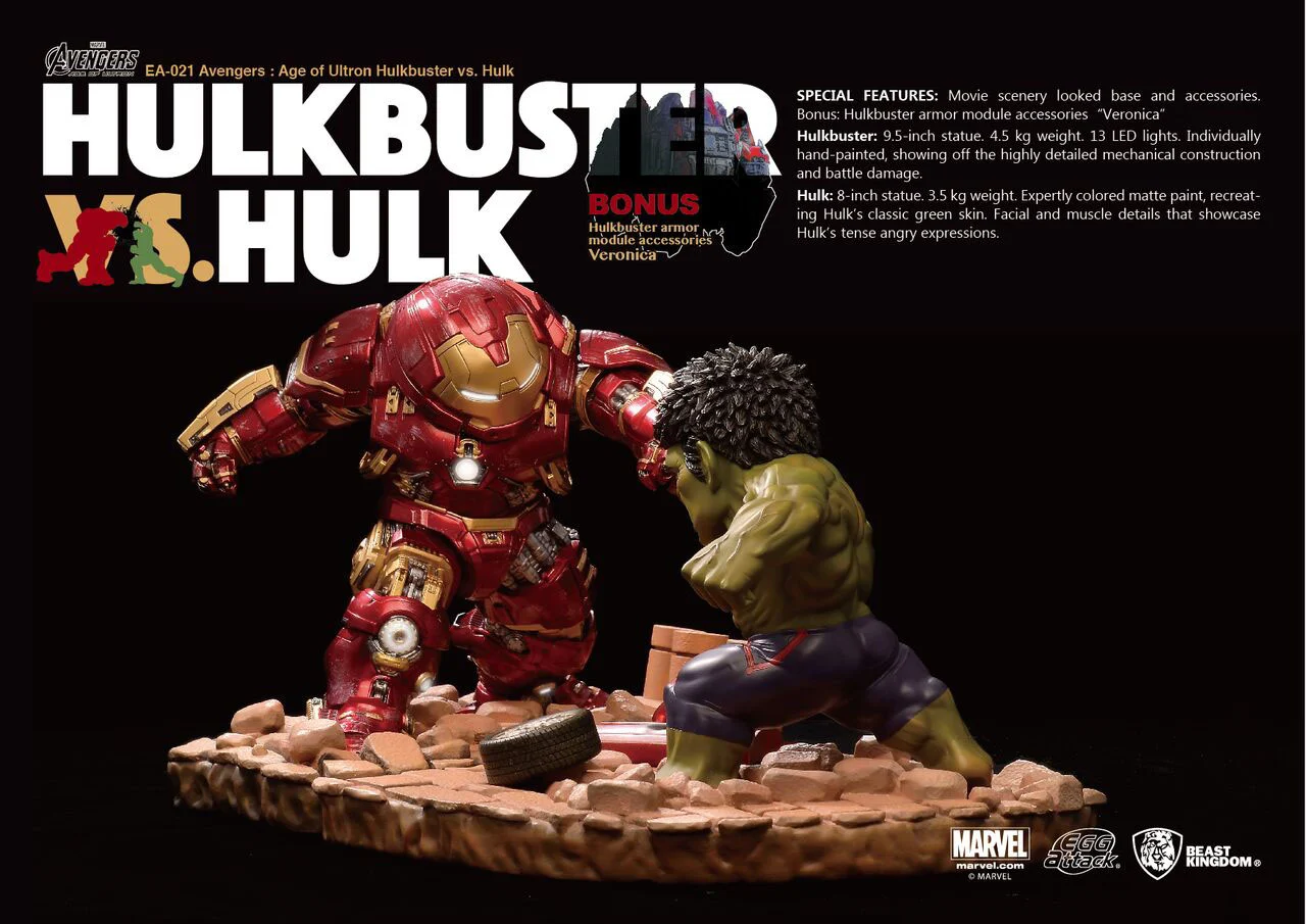 Egg Attack Action EA-021 – Avengers Age of Ultron – Hulkbuster vs. Hulk