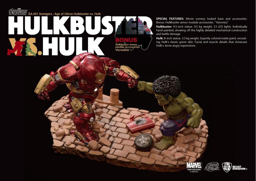 Egg Attack Action EA-021 - Avengers Age of Ultron - Hulkbuster vs Hulk