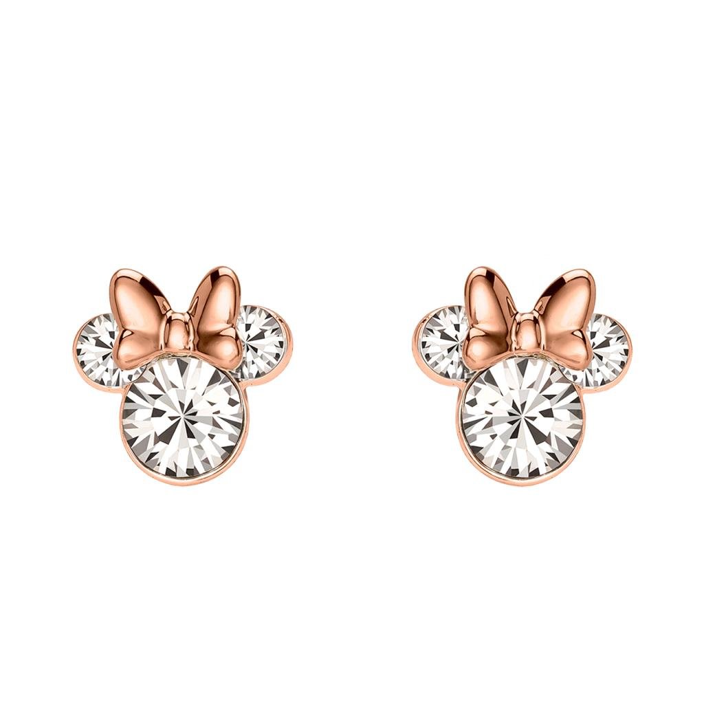 MINNIE - Pair of Stud Earrings - Silver Plated Brass