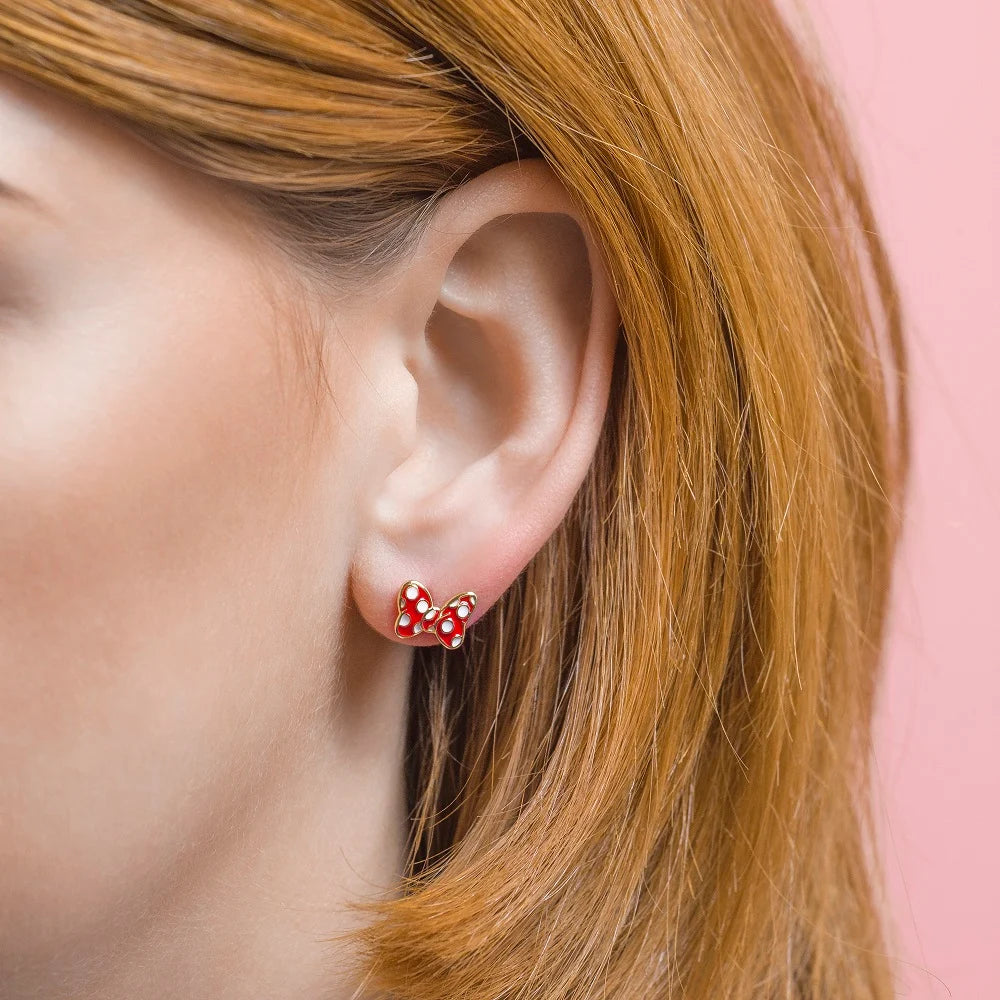 MINNIE - Bow - 1 Pair of Studs Earrings