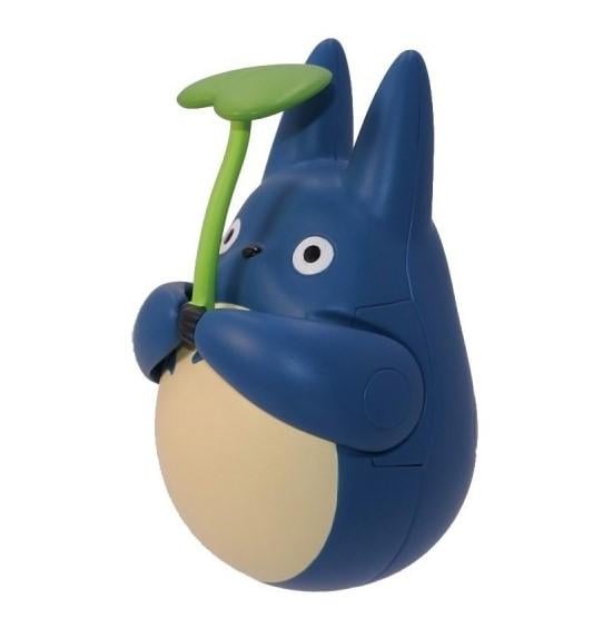 MY NEIGHBOR TOTORO - Blue Totoro with leaf - Figure Culbuto 5.8cm