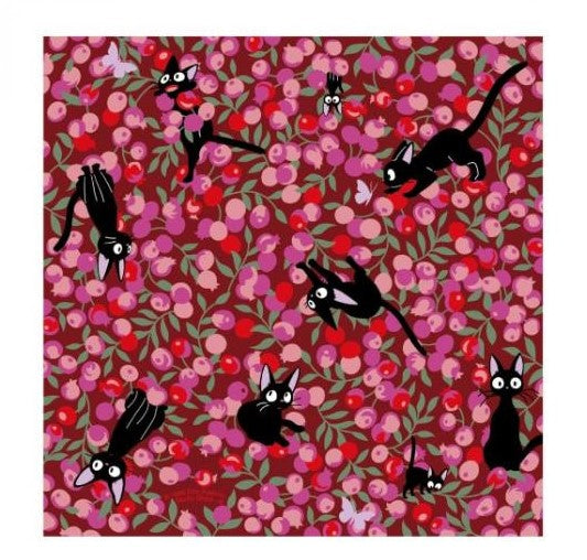 KIKI'S LIEFERSERVICE - Jiji &amp; Blumen - Chiyogami-Papier 15x15cm