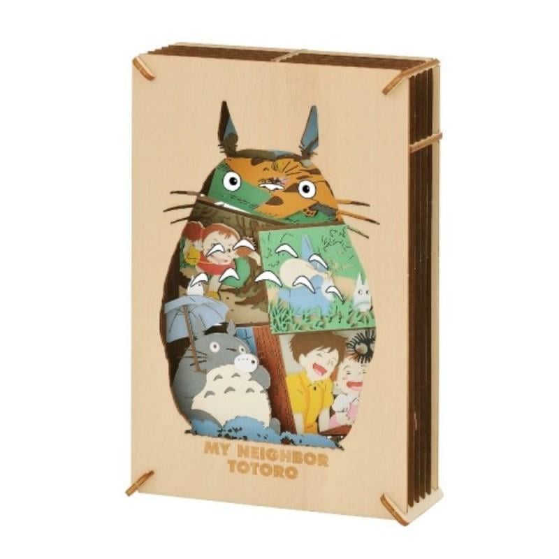 MEIN NACHBAR TOTORO - Totoro - Papiertheater im Holzstil