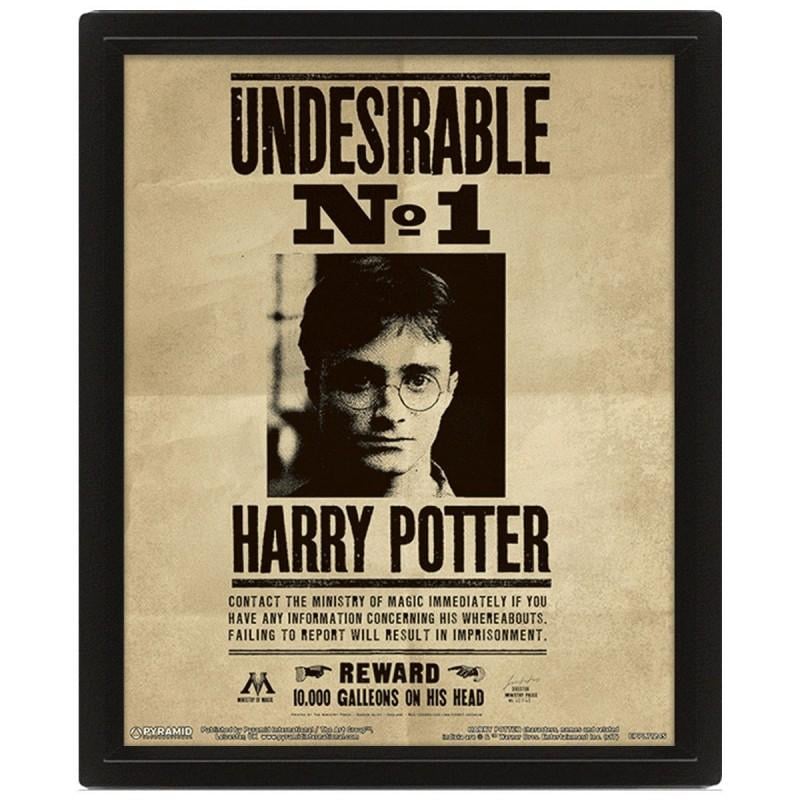 HARRY POTTER - 3D-Linsenraster-Poster 26X20 - Potter / Sirius