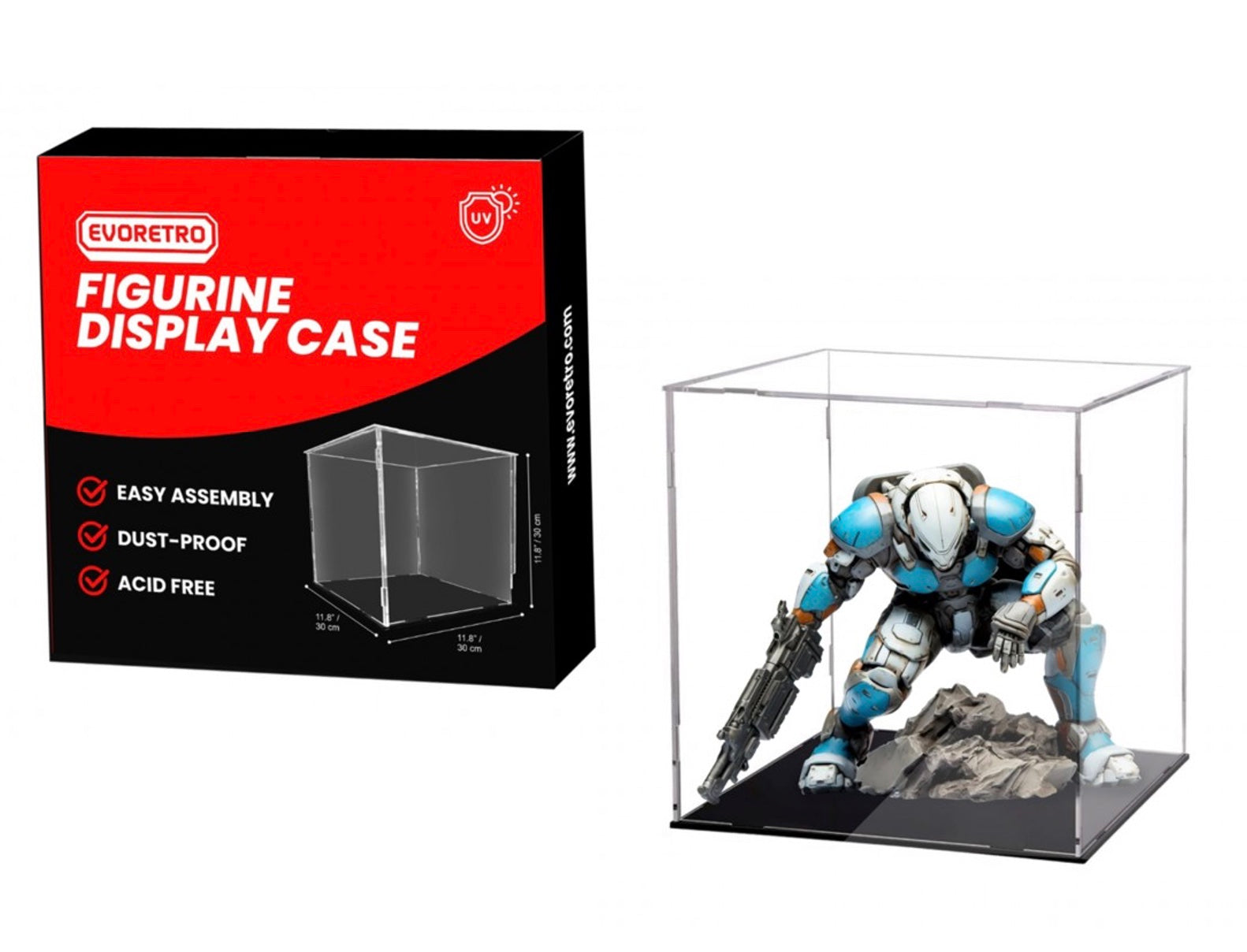 EVORETRO - Acrylic Modular Case 30x30x30cm