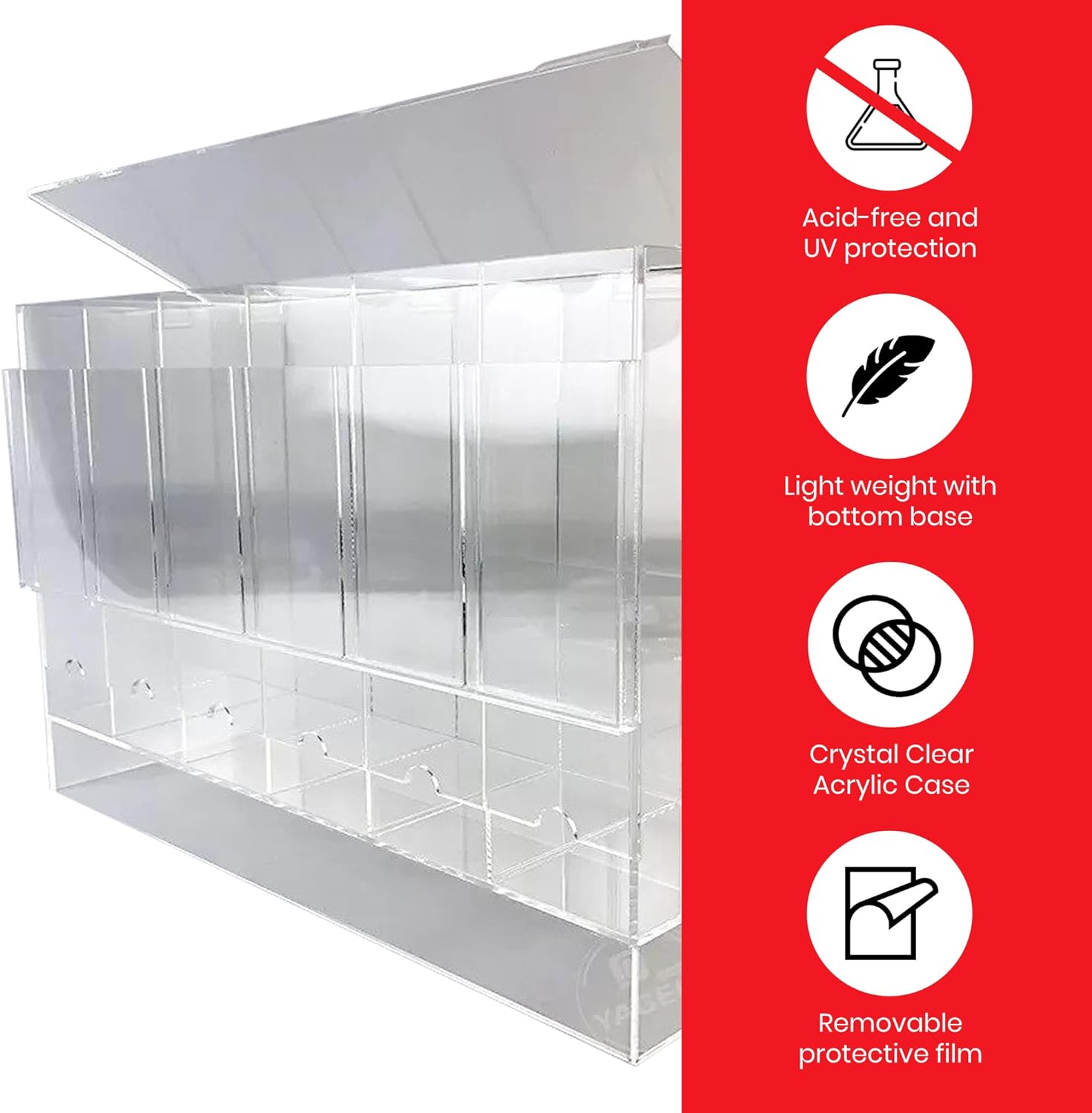 EVORETRO - PREMIUM 6-Slot Acrylic Card Pack Dispenser