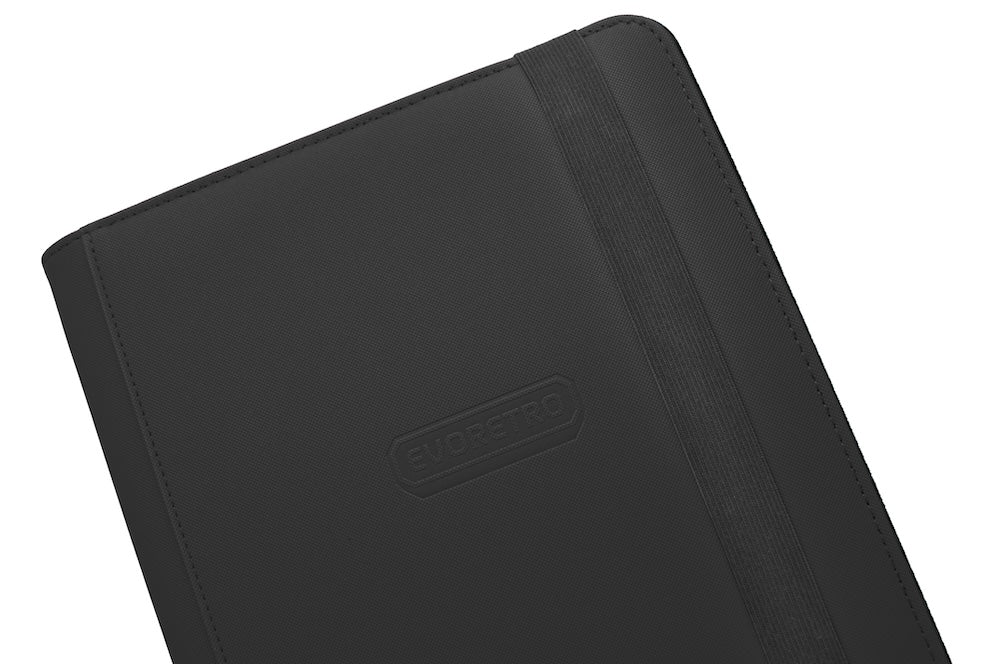 EVORETRO - Regular Card Binder 9 pocket for 360 cards w/ elastic Black