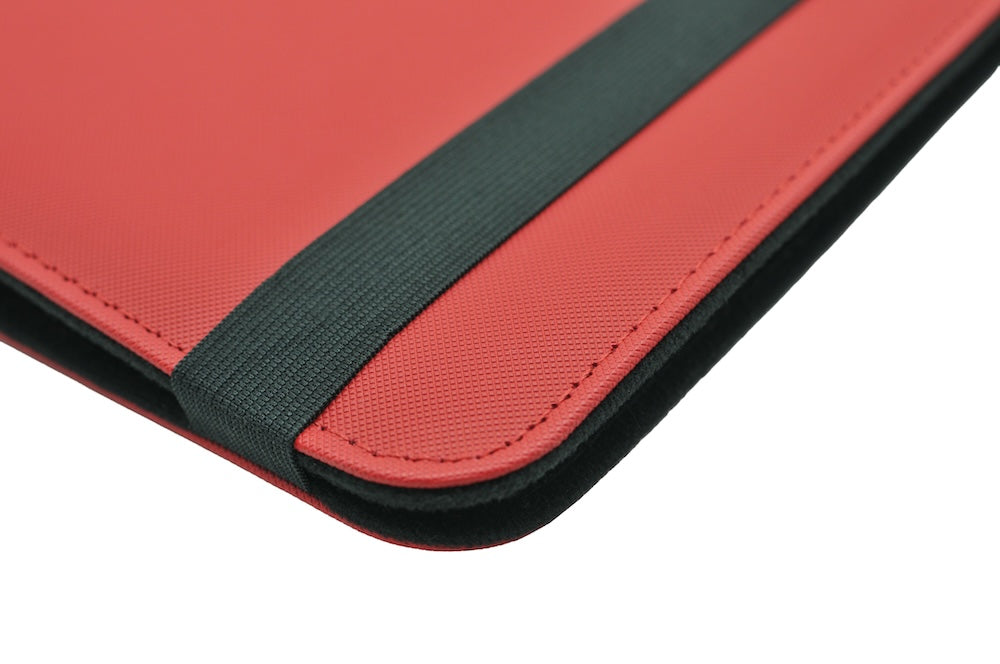EVORETRO - Regular Card Binder 9 pocket for 360 cards w/ elastic Red