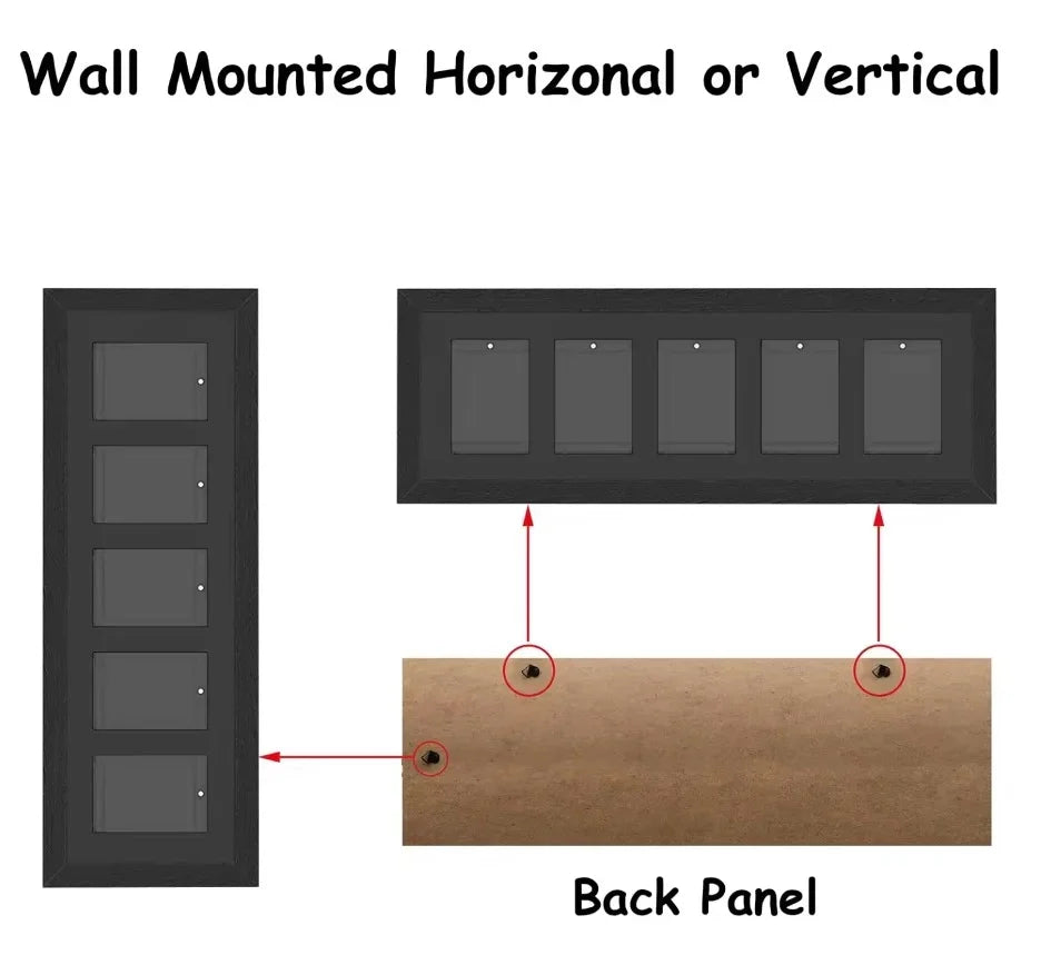 EVORETRO - Display Case for 5 Cards In Magnetic Case 1pc