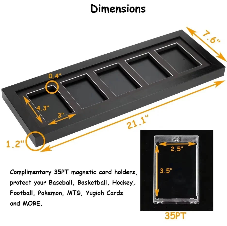 EVORETRO - Display Case for 5 Cards In Magnetic Case 1pc