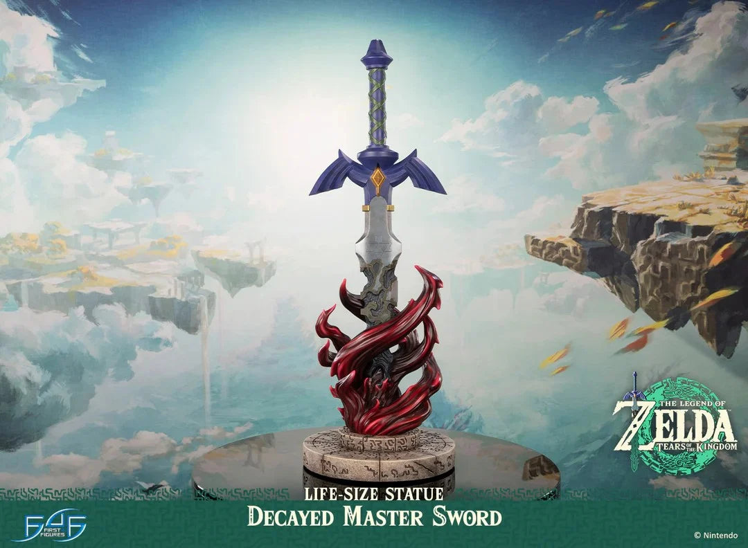 ZELDA TEARS OF THE KINGDOM - Decayed Master Sword - Statue 1/1 71cm