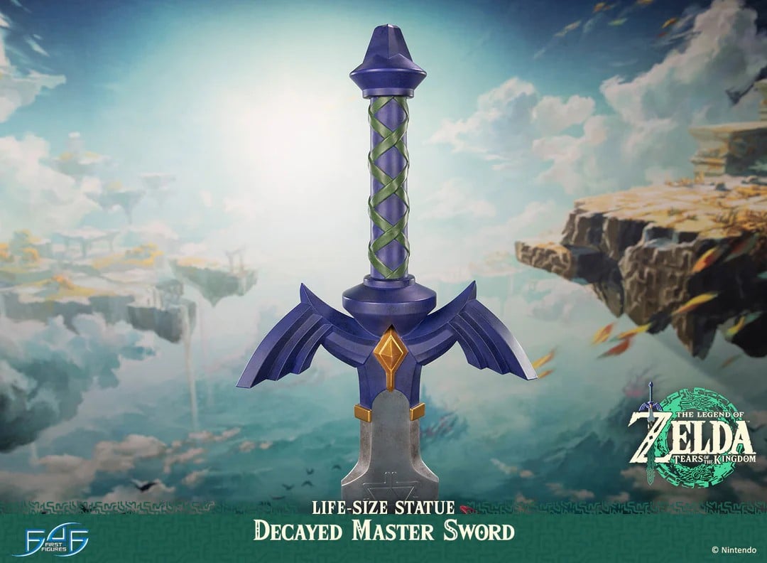 ZELDA TEARS OF THE KINGDOM - Decayed Master Sword - Statue 1/1 71cm