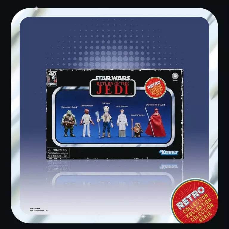 STAR WARS - Le Retour du Jedi - Pack 6 Figurine Retro Collection 10cm
