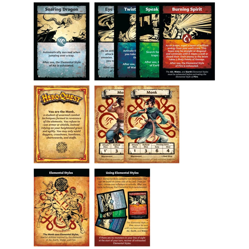 HEROQUEST - Extension : Path of the wandering monk (French Version)